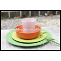 BIODEGRADABLE BAMBOO FIBER FIBER TABLEWARE SET/DINNER SET